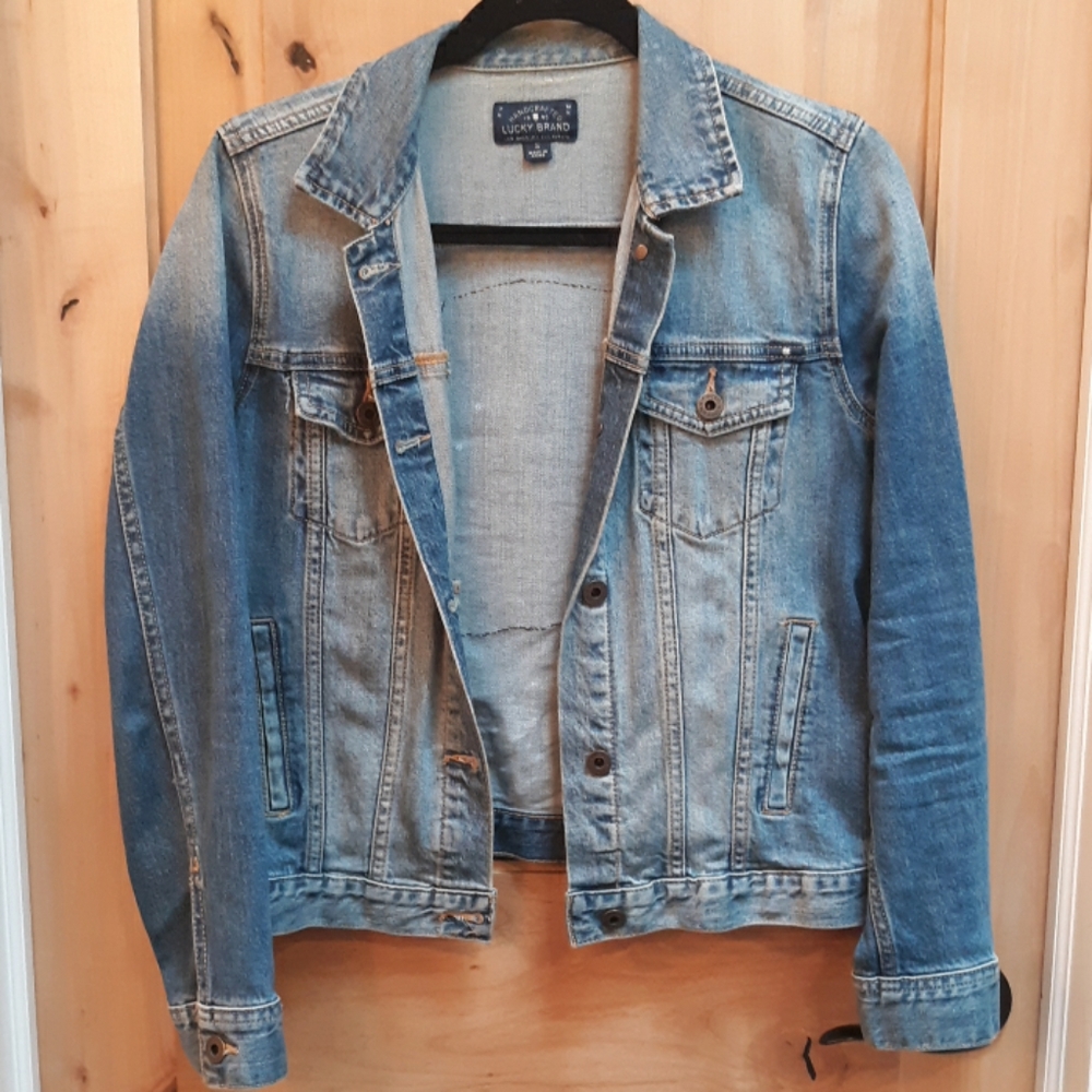 Lion Embroidered Lucky Brand Jean Jacket